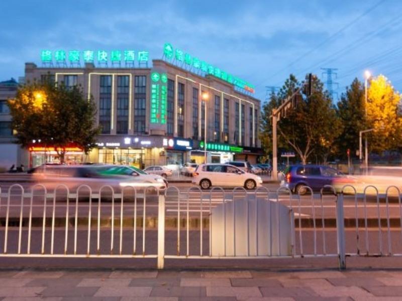 Greentree Inn Shanghai Minhang District Beiqiao Subway Station Express Hotel Bagian luar foto
